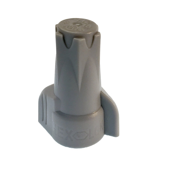 GB Hex-Lok 10-2H2 Wire Connector, 6 to 14 AWG Wire, Copper Contact, Thermoplastic Housing Material, Gray