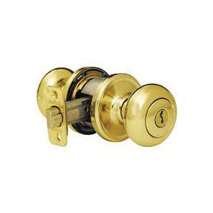 Kwikset Signature Series 740H-3 Keyed Entry Knob, Polished Brass