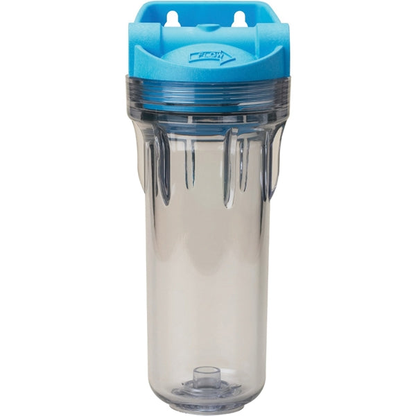 Pentair OMNIFilter Series WH5-S-S06 Filter Housing, 10 gpm, Polypropylene/Styrene Acrylonitrile, Clear Blue