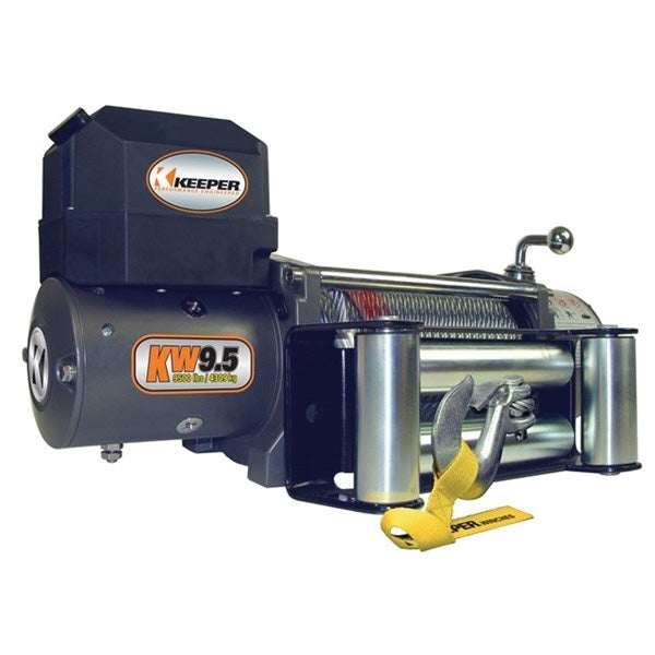 KEEPER KW95122 Winch, Electric, 12 VDC, 9500 lb