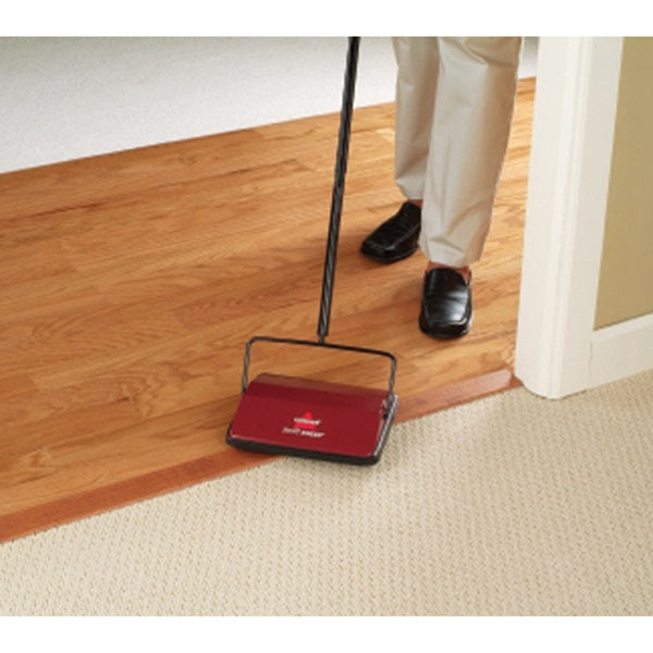 BISSELL Swift Sweep 22012 Floor and Carpet Sweeper, Red