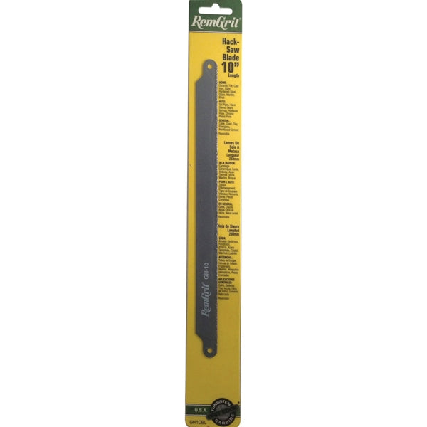 RemGrit E0406161 Hacksaw Blade, 3/4 in W, 10 in L, Carbide Cutting Edge