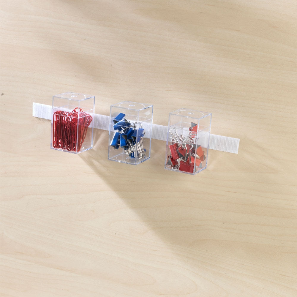 VELCRO Brand 90079 Fastener, 3/4 in W, 18 in L, Nylon, White, Rubber Adhesive