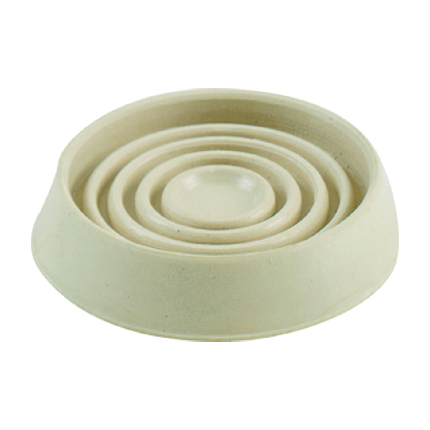 Shepherd Hardware 9167 Caster Cup, Rubber, Off-White