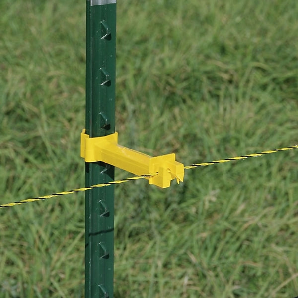 Zareba IT5XY-Z Snap-On Extender Insulator, Aluminum/Polywire/Steel, Polyethylene, Yellow