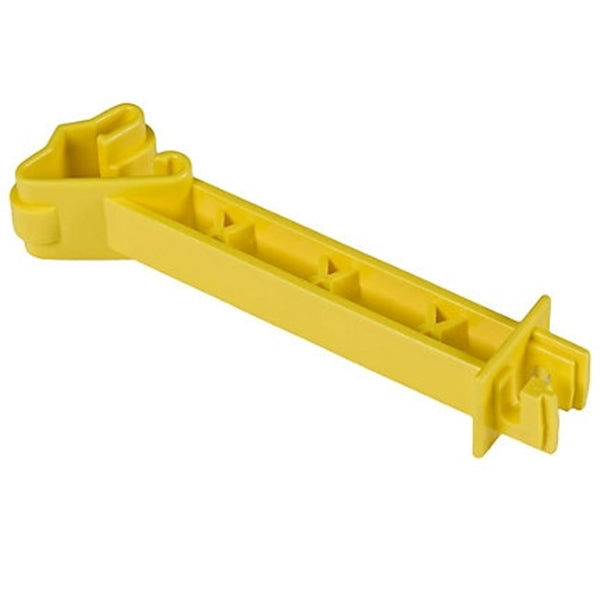 Zareba ITRXY-Z Snap-On Reversed Insulator, Aluminum/Polywire/Steel, Polyethylene, Yellow