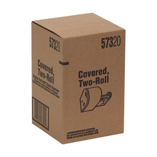 NORTH AMERICAN PAPER 57320 Tissue Dispenser, 4-1/2 in W Roll, 5 in Dia Roll, Steel, Chrome