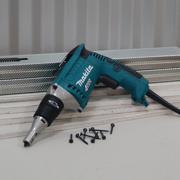 Makita FS4200 Drywall Screwdriver, 6 A, 1/4 in Chuck, Hex Chuck, 4000 rpm Speed, 8.2 ft L Cord