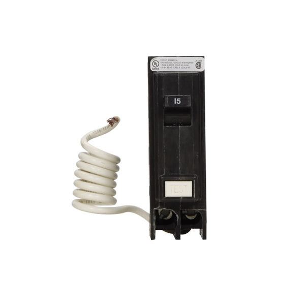 Cutler-Hammer GFTCB120 Circuit Breaker, GFCI, Type GFTCB, 20 A, 1 -Pole, 120/240 V, Plug Mounting