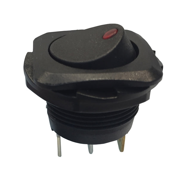 GB GSW GSW-50 Rocker Switch, 10/16 A, 125/250 V, SPST, Black