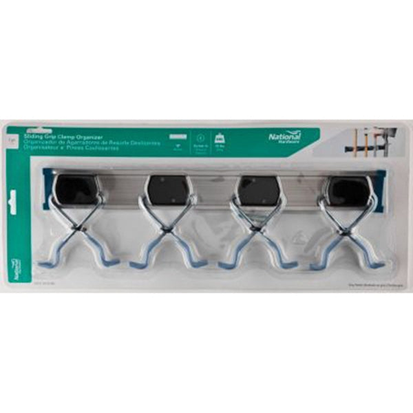 National Hardware V2414 N112-082 Clamp Organizer, 10 lb, Plastic/Steel