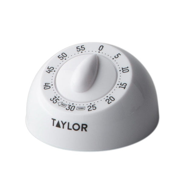 Taylor 5832 Mechanical Timer, 60 min, White