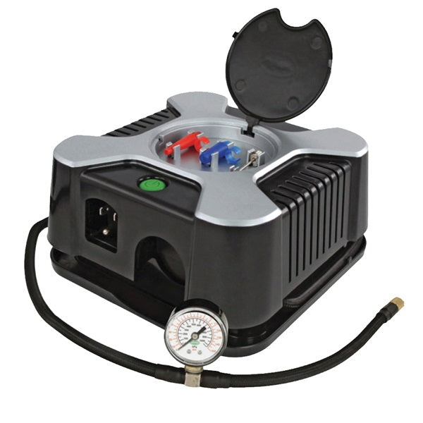 Slime 40029 Garage Tire Inflator, 120 V, 0 to 150 psi Pressure, Dial Gauge