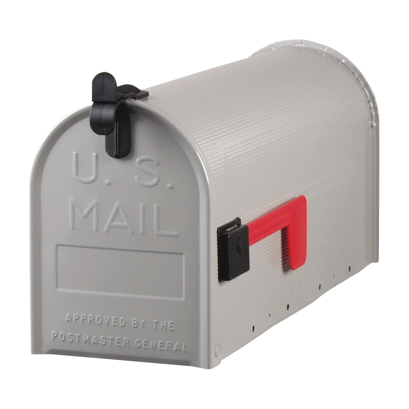 Gibraltar Mailboxes Grayson Series ST100000 Rural Mailbox, 800 cu-in Capacity, Galvanized Steel, Powder-Coated, 7 in W
