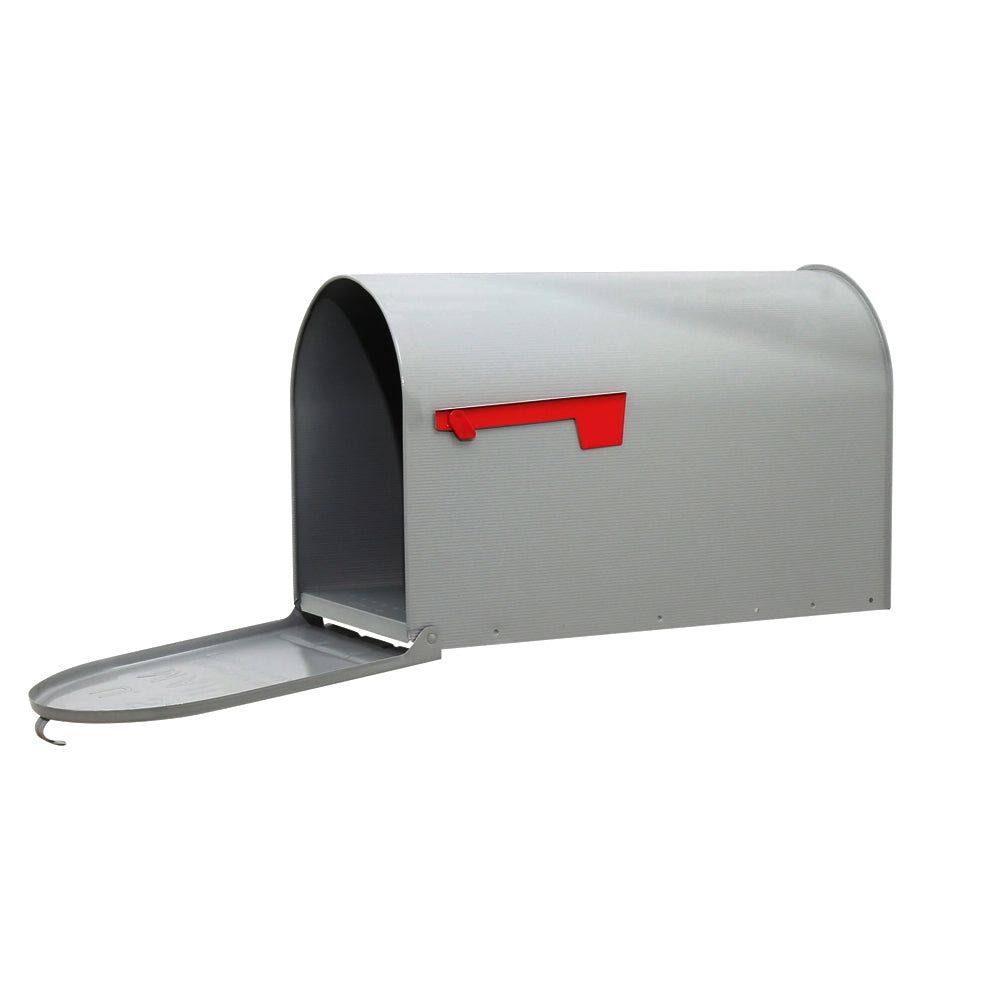 Gibraltar Mailboxes ST200000 Rural Mailbox, 3175 cu-in Capacity, Galvanized Steel, Powder-Coated, 11.7 in W, 24.8 in D