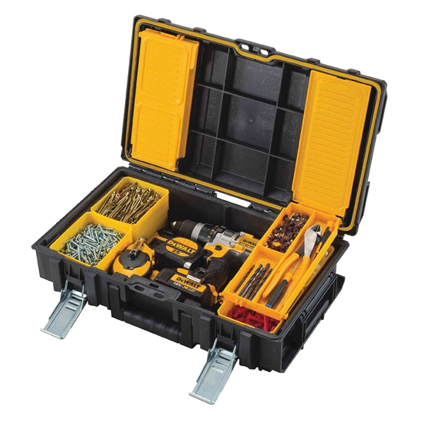 DeWALT ToughSystem Series DWST08130 Tool Storage System, 1155 cu-in, 13-1/4 in OAW, 6-1/4 in OAH, 22 in OAD, Foam, Black