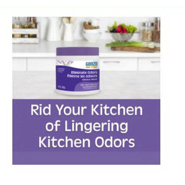 Gonzo 4123D Odor Absorbing Gel, 14 oz Jar, Lavender, White, 400 sq-ft Coverage Area, 90 days-Day Freshness