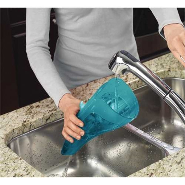 Black+Decker HWVI225J01 Hand Vacuum, 7.2 V Battery, Lithium-Ion Battery, 2.5 Ah, Aqua/Titanium Housing