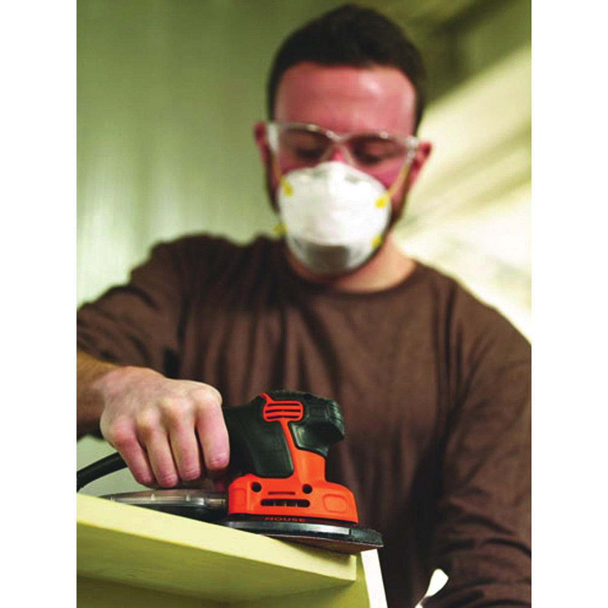 Black+Decker MOUSE BDEMS600 Detail Sander, 1.2 A, Includes: (1) Finger Attachment, (1) Sanding Pad