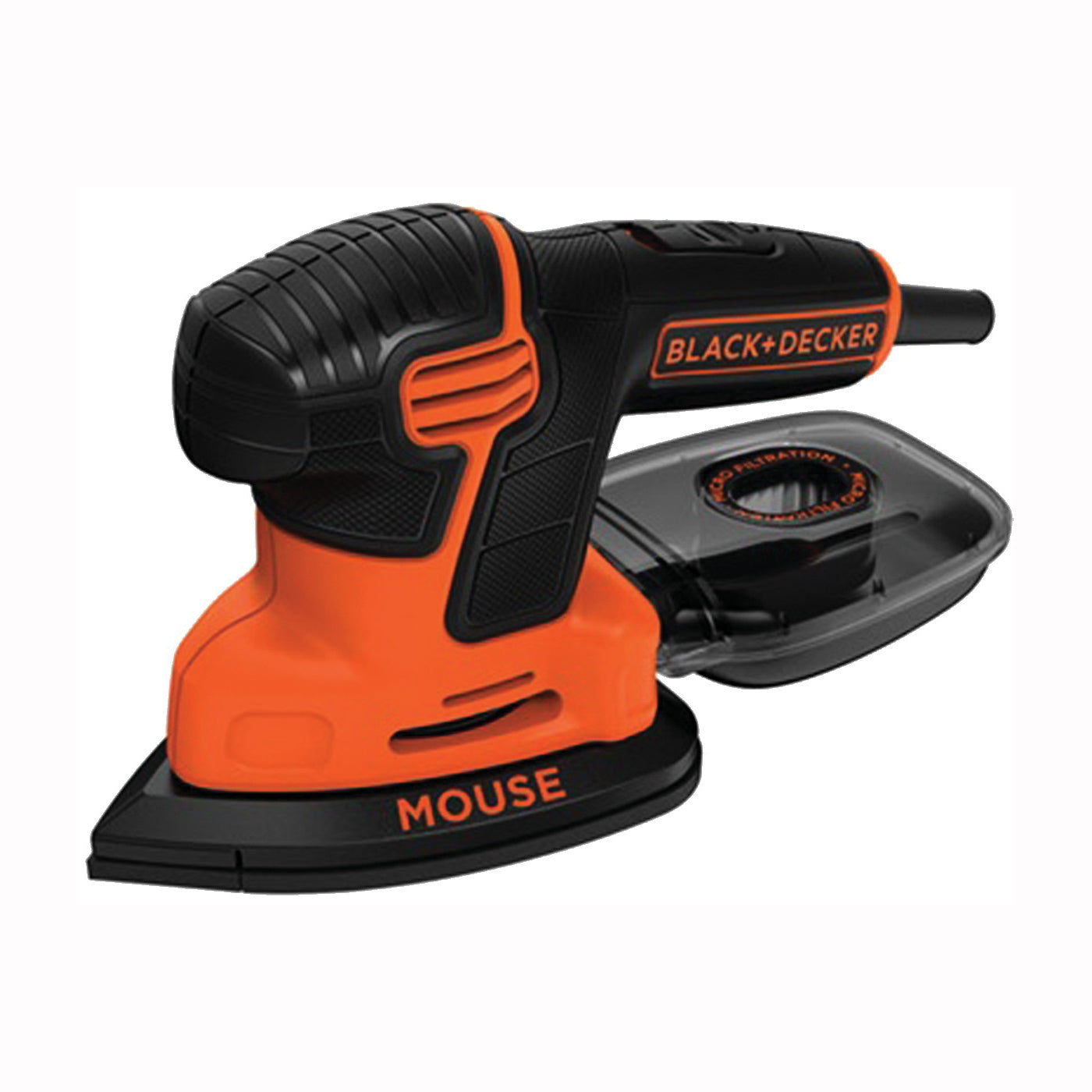 Black+Decker MOUSE BDEMS600 Detail Sander, 1.2 A, Includes: (1) Finger Attachment, (1) Sanding Pad