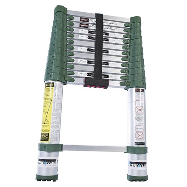 XTEND+CLIMB Pro Series 780P Telescoping Ladder, 16-1/2 ft Max Reach H, 13-Step, 250 lb, 1-1/2 in D Step, Aluminum