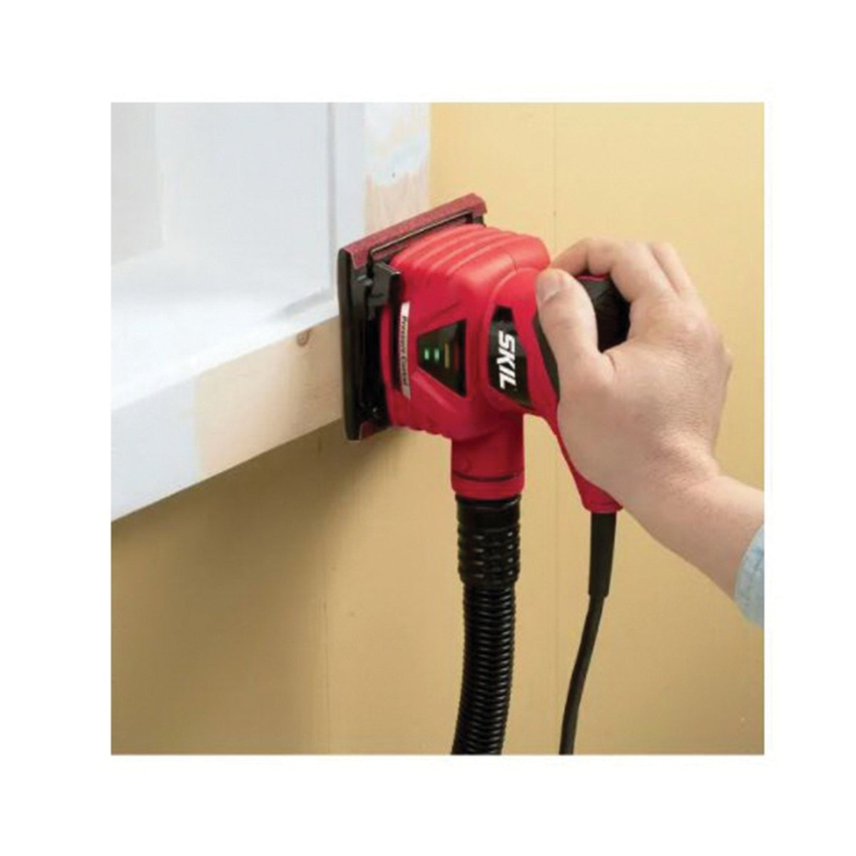 SKIL 7292-02 Palm Sander, 2 A, 1/4 in Sheet, Includes: (1) Paper Punch Plate and (1) 7292-02 Sheet Palm Sander