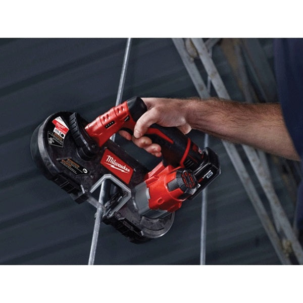Milwaukee 2429-20 Band Saw, Tool Only, 12 V Battery, 27 in L Blade, 1/2 in W Blade, 1-5/8 in Cutting Capacity