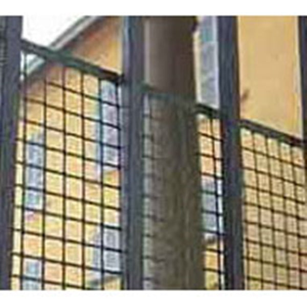 TENAX 751397 Hardware Net, 15 ft L, Quadrangular Mesh, 4 x 4 in Mesh, Polyethylene, Black