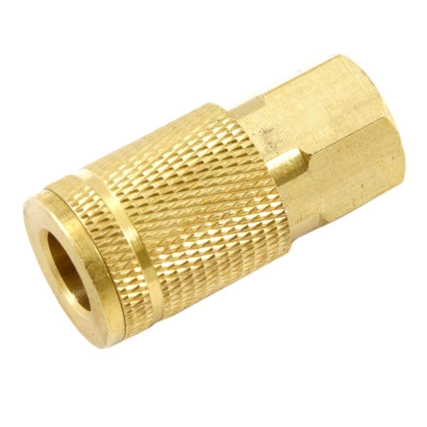 Forney 75519 Plug and Coupler Set, 1/4 in, FNPT x MNPT, Brass/Steel