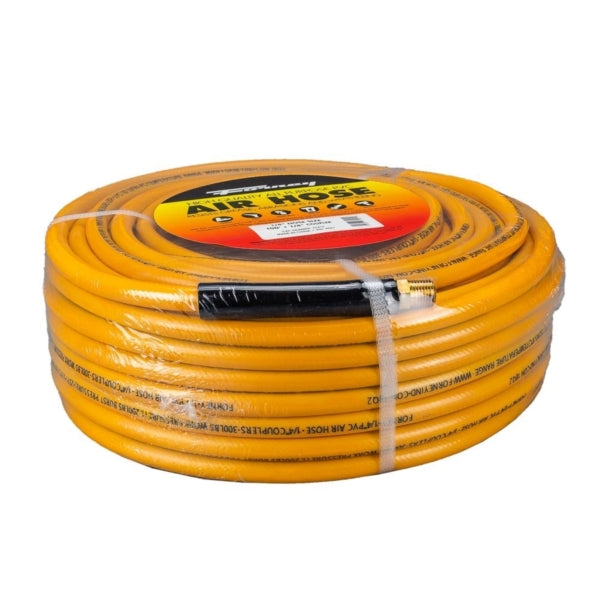 Forney 75414 Air Hose, 1/4 in ID, 100 ft L, MNPT, 300 psi Pressure, PVC, Orange
