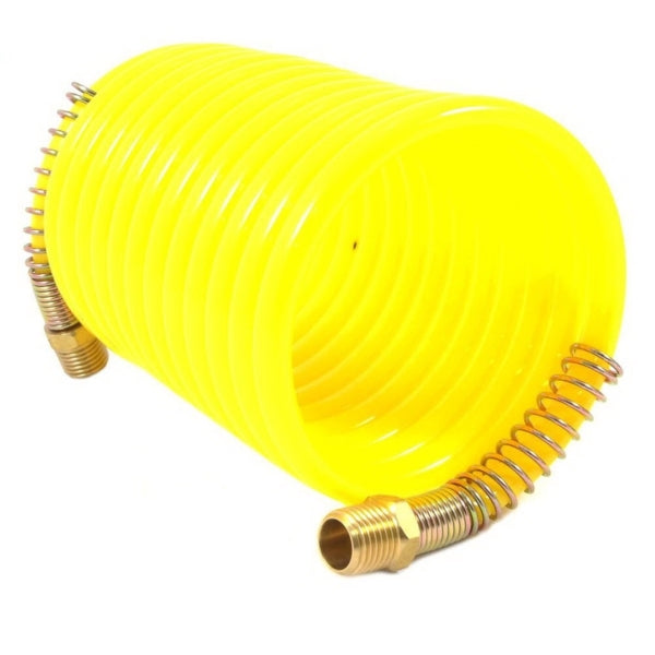 Forney 75417 Air Hose, 1/4 in ID, 12 ft L, MNPT, 200 psi Pressure, Nylon, Bright Yellow