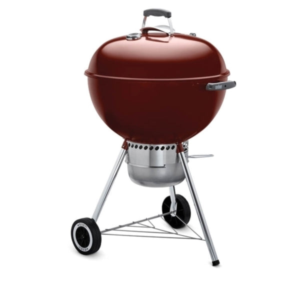 Weber Original Kettle 14403001 Premium Charcoal Grill, 2 -Grate, 363 sq-in Primary Cooking Surface, Red