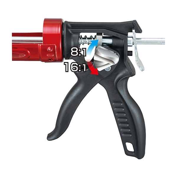 Tajima Convoy RS CNV-100RS Caulking Gun, 310 mL Cartridge, Rotating Handle