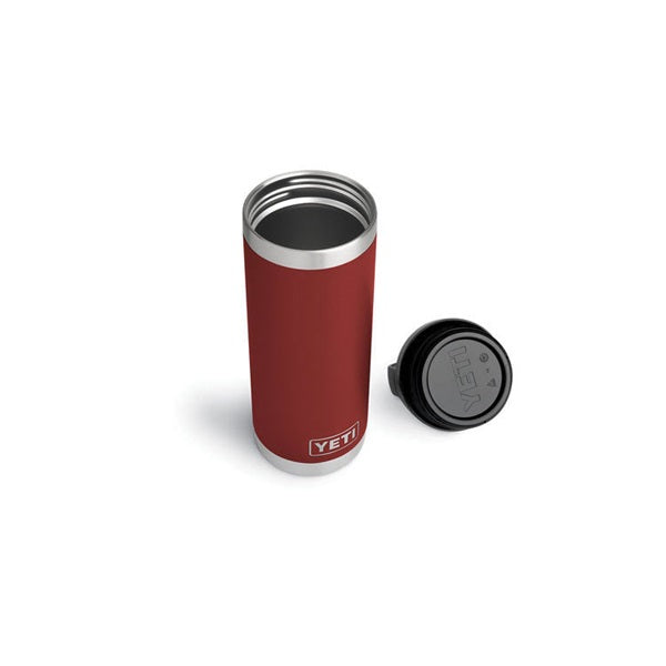 YETI Rambler YRAMB18BR Vacuum Insulated Bottle with TripleHaul Cap, 18 oz Capacity, Stainless Steel, Brick Red