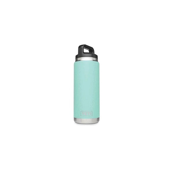 YETI Rambler YRAMB26SF Vacuum Insulated Bottle with Cap, 26 oz Capacity, Stainless Steel, Seafoam