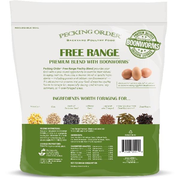 Pecking Order 009353 Free Range Blend with Boonworms, 10 lb Bag