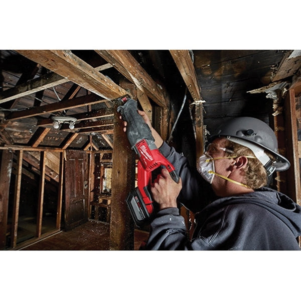 Milwaukee 2722-21HD Reciprocating Saw Kit, Battery Included, 18 V, 12 Ah, 1-1/4 in L Stroke, 0 to 3000 spm