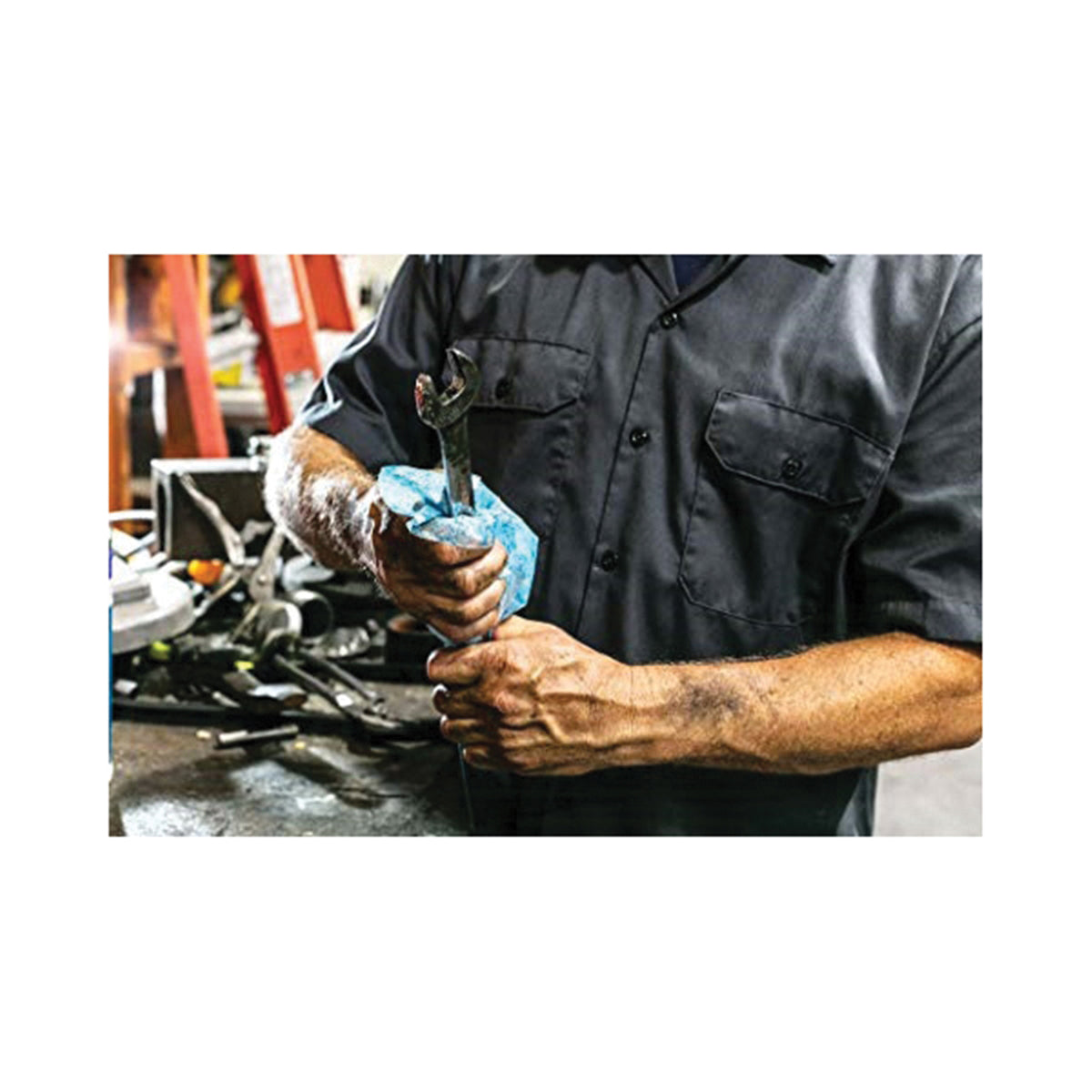 GUNK MPDW30 Multi-Purpose Wipes, 8 in L, 12 in W, Citrus