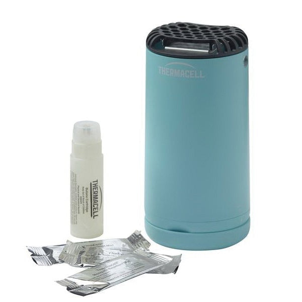 Thermacell MRPSB Patio Shield Mosquito Repeller, 15 ft Coverage Area, Glacial Blue Housing