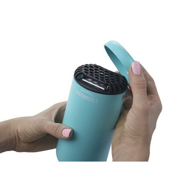Thermacell MRPSB Patio Shield Mosquito Repeller, 15 ft Coverage Area, Glacial Blue Housing