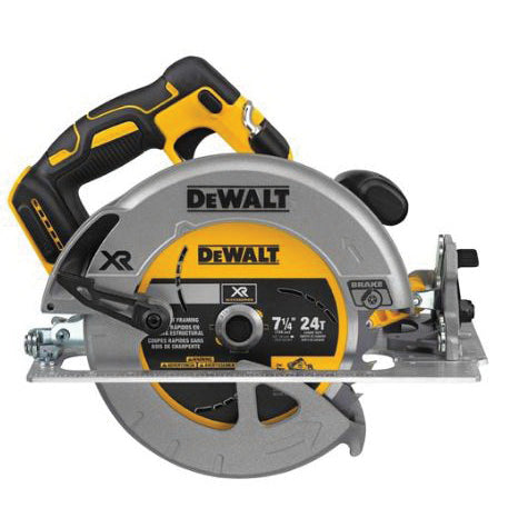 DeWALT DCS570B Circular Saw, 20 V Battery, 5 Ah, 7-1/4 in Dia Blade, 57 deg Bevel, 5500 rpm Speed (BARE TOOL - No Battery Included)