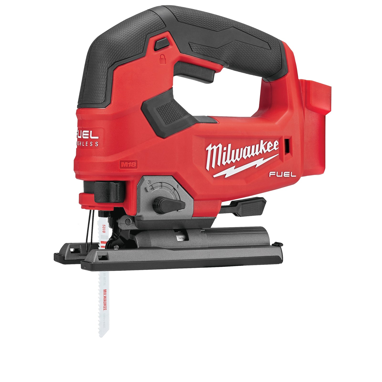 Milwaukee 2737-20 Jig Saw, Tool Only, 18 V, 5 Ah, 5-1/2 in Wood Cutting Capacity, 1 in L Stroke, 3500 spm