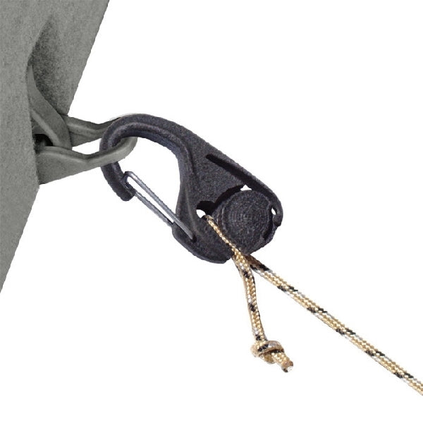 Nite Ize NCJ2-25-2R3 Cord Tightener, Plastic/Rubber, Black, For: 1/16 to 3/16 in Rope