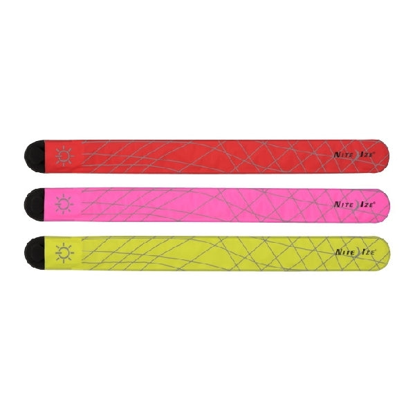 Nite Ize SlapLit Series SLP2-33-R3 LED Slap Wrap, 3 V Battery, Lithium Battery, LED Lamp, 100 hr Run Time, Neon Yellow