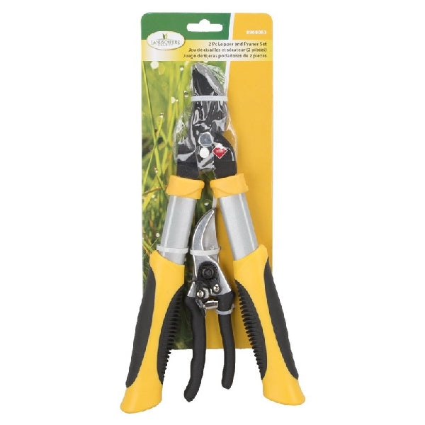 Landscapers Select GL4003+GP1002 Pruning Set, Steel Blade, Steel/ Aluminum Handle, Cushion-Grip Handle