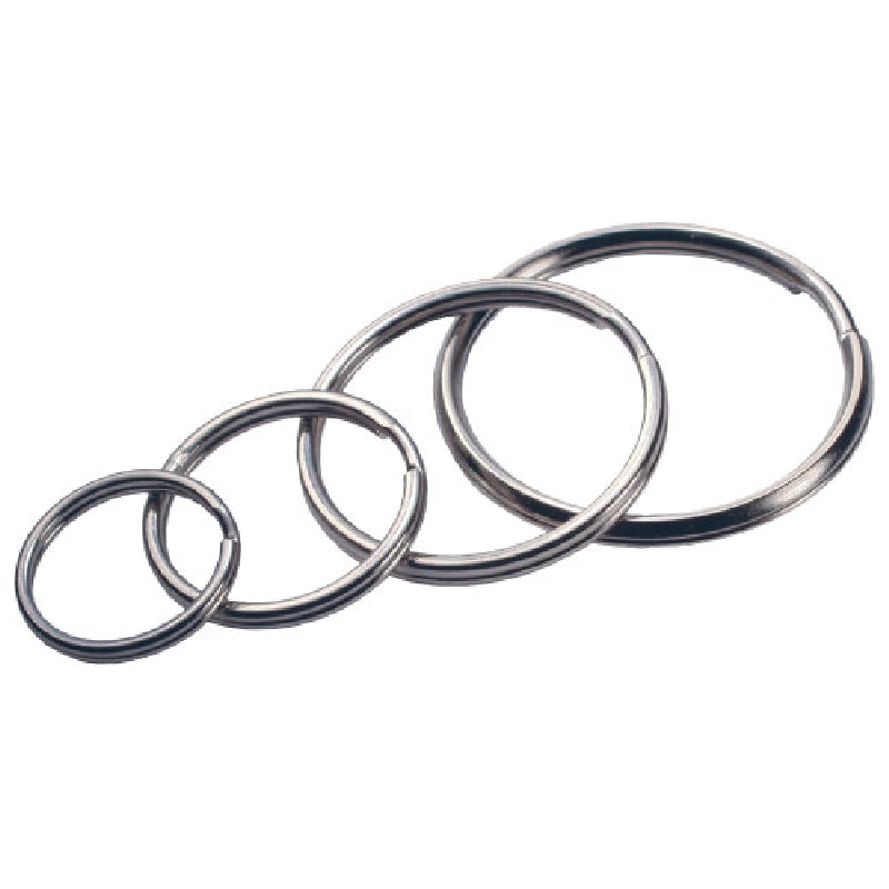 HILLMAN 701288 Key Ring, Split Ring, Nickel-Plated
