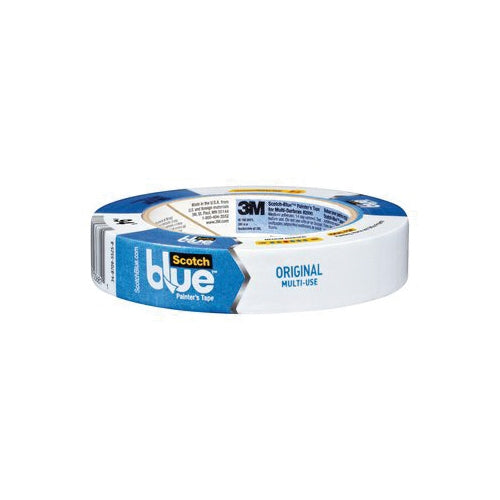 ScotchBlue 2090-24E Painter's Tape, 60 yd L, 0.94 in W, Crepe Paper Backing, Blue