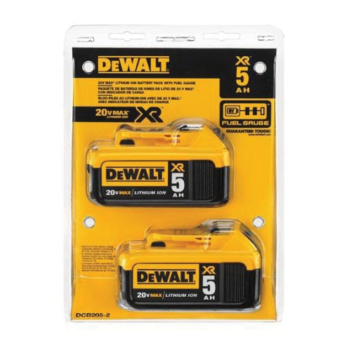 DeWALT DCB205-2 20V Max XR 5ah Battery (2-Pack)