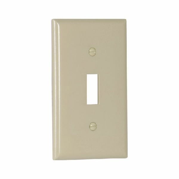 EATON 2134V Wallplate, 4-1/2 in L, 2-3/4 in W, 1 -Gang, Thermoset, Ivory