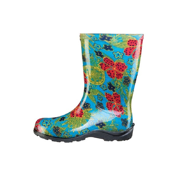 Sloggers 5002BL-06 Rain and Garden Boots, 6 in, Midsummer, Blue